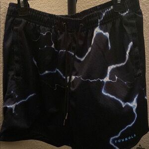 YoungLA Lightning Print Shorts
